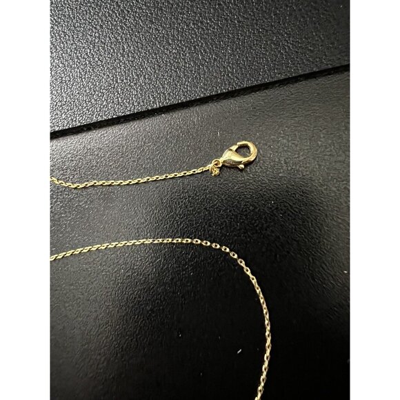 Beautiful Belk PISCES Pearlescent Gold Fish Pendant Gold Chain Necklace - Picture 5 of 7